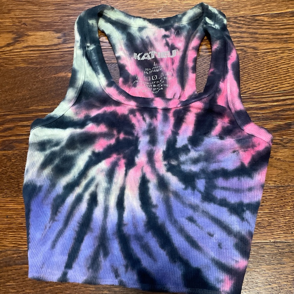 Tie-Dye Racerback Tank Top